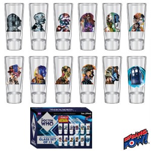 Who 50th anniversary glass set